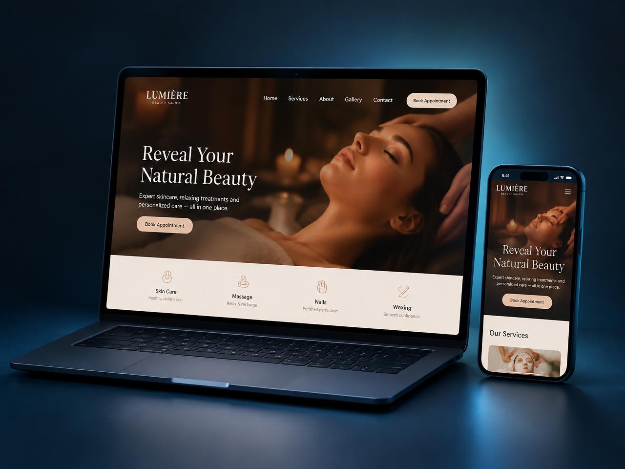 Beauty salon website