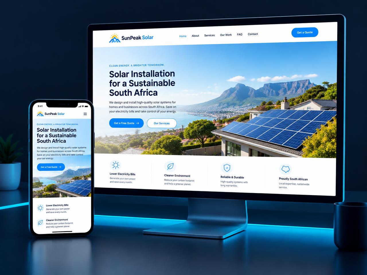 Solar installer website
